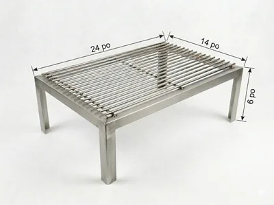 Grille BBQ en acier inoxydable